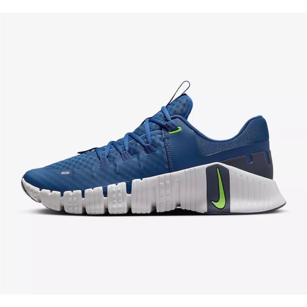 Nike Free Metcon 5 Training Shoes Court Blue Green Strike Men’s Sz 13 DV3949-401